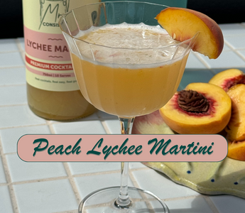Summer Peach Lychee Martini Cocktail Recipe