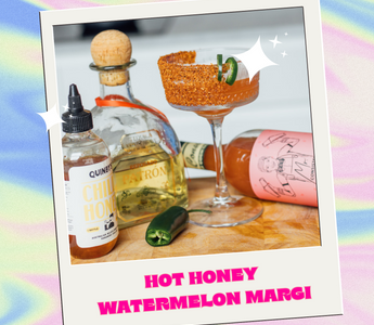 Hot Honey Watermelon Margarita - WOW!
