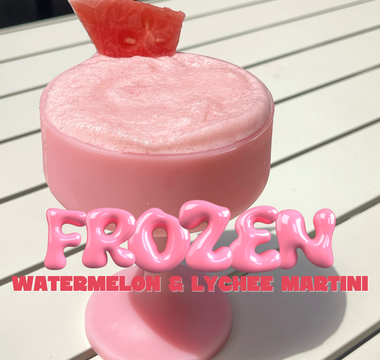 The Viral FROZEN Lychee & Watermelon Martini