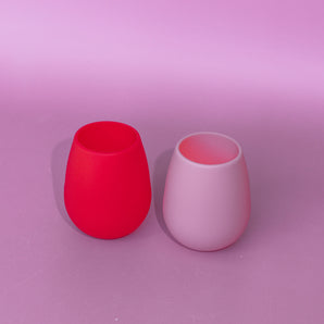 Pink Silicone Cocktail Tumbler Pack - Unbreakable!